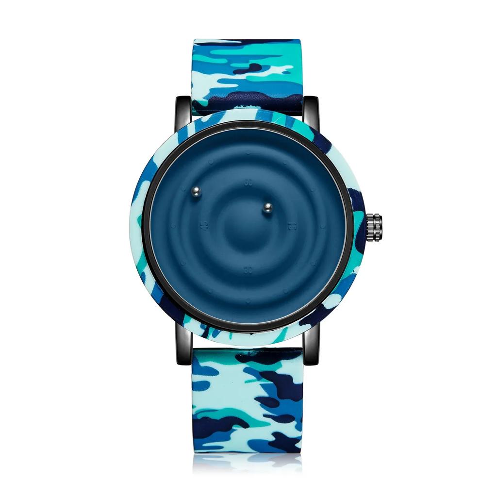 Fashionable Floating Magnetic Pointer Free Ball Bearing Creative Simple Waterproof Quartz Watch Student Women Men
