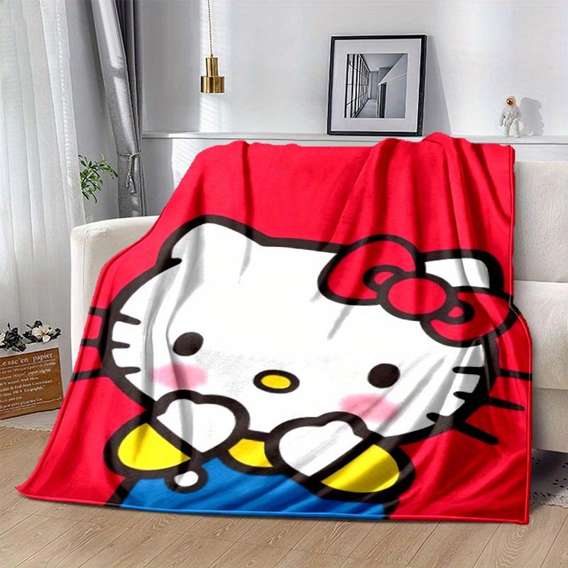 1шт. Домашнее одеяло Hello Kitty - Офисное одеяло - Уличное одеяло - Идея для подарка - Подходит для всех сезоновz041708