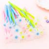 Creative Flowers Meet Light and Change Color Gel Pen Silicone Material Kawaii Student Exam Writing Signature Pen Pen