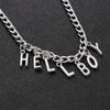 New Hip Hop Women "Hellboy" Choker Letter Bib Chain Pendant Necklaces