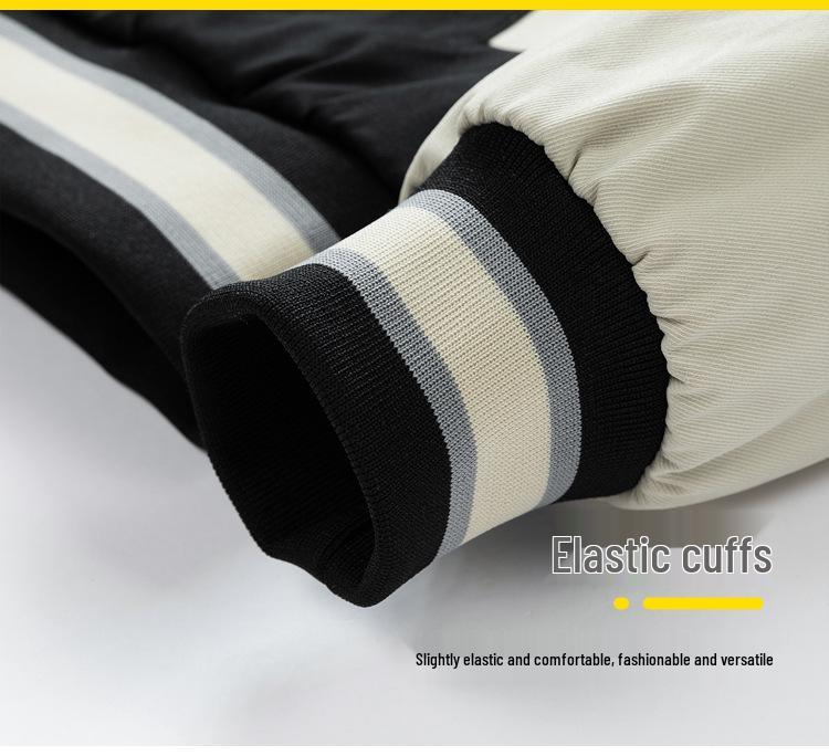 Мужская тонкая бейсбольная куртка большого размера с вышивкой для весны и осени