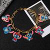 Stitch Cartoon Charm Bracelet For Girls With Zinc Alloy Finish Perfect For Friendship Gift