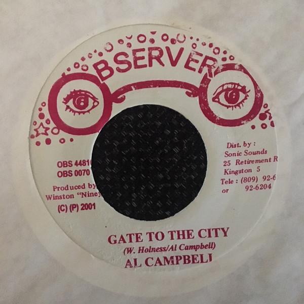 7inch Record AL CAMPBELL - Gate To The City OBS448168 Observer 2001 Jamaica Reggae, Ska & Dub Used