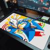 Sonic the Hedgehog Print  Cushion Non-slip Laptop Tablet Big Mousepad XXL Mat Mini PC Playmat With Lock edge