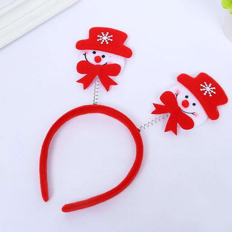 Christmas Luminous Adult Children's Decorative Headband Santa Claus Snowman Deer Luminous Headband Decoration Children's Gift