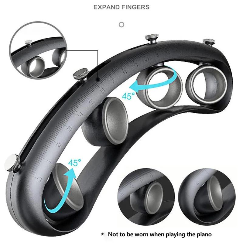 1 шт. Инструмент для расширения пальцев Расширитель для гитары Музыкальный Тренажер для силы пальцев Пианино Практика на растяжку Пластиковый Акустический Расширитель