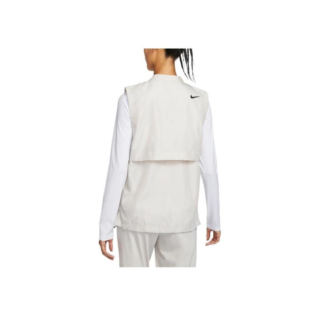 Nike Туристический водоотталкивающий однотонный универсальный жилет для гольфа женский легкий костяной DZ6021-072