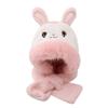 Cartoon Baby Hat With Scarf Windproof Beanie Hat Scarf Fashion Scarf Set Hooded  Children