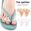 1 Pair Three Hole Flip Flops Toe Splitters Slippers Sandals Foot Pads Thickened Footrest Shock-absorbing Massage Separator