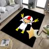hero With Sword Kick Office Rug Chair Mat, Game Carpet, Suitable for Front Door, Bedroom, Living Room, Desk, Holiday Gift
