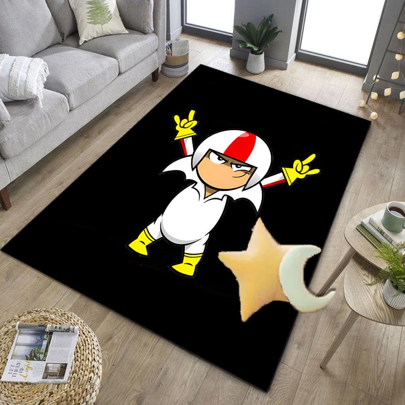 hero With Sword Kick Office Rug Chair Mat, Game Carpet, Suitable for Front Door, Bedroom, Living Room, Desk, Holiday Gift