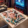 Spurs Football Team Retro Collage Print Area Rug Non‑Slip Rectangular Floor Mat Soccer Fan Gaming Room Home Decor