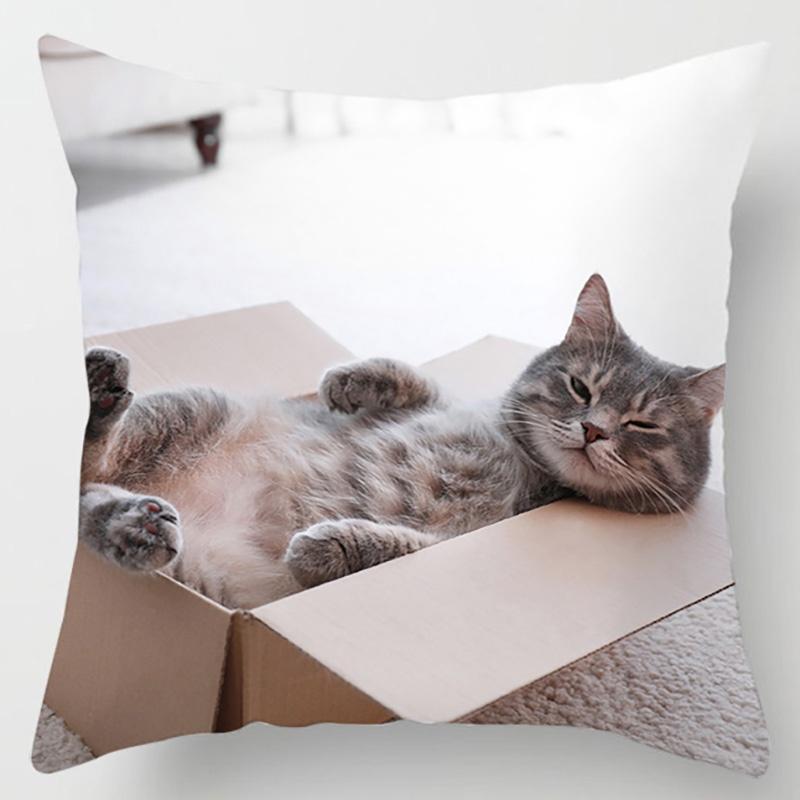 Декоративная наволочка серии Cute Kitty, украшение для офиса, гостиной, спальни, детской комнаты, наволочка для украшения дома
