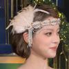 Vintage Cosplay Dress Headwear Crystal Gatsby Headpiece Gatsby Style Feather Headband  Girls