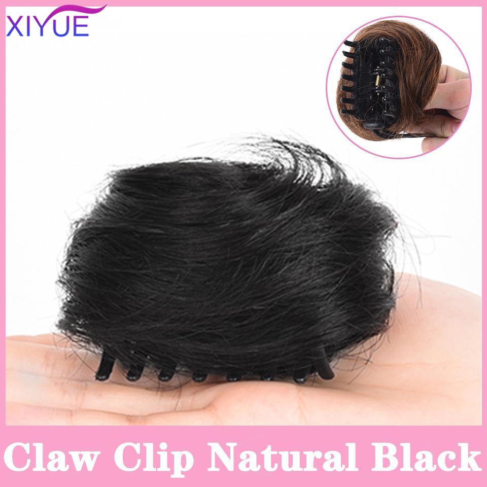 Накладные волосы на зажиме для когтей, синтетические высокотемпературные волокна, шиньон, искусственные волосы, омбре, волосы в виде когтей, грязные булочки, прическа, коготь