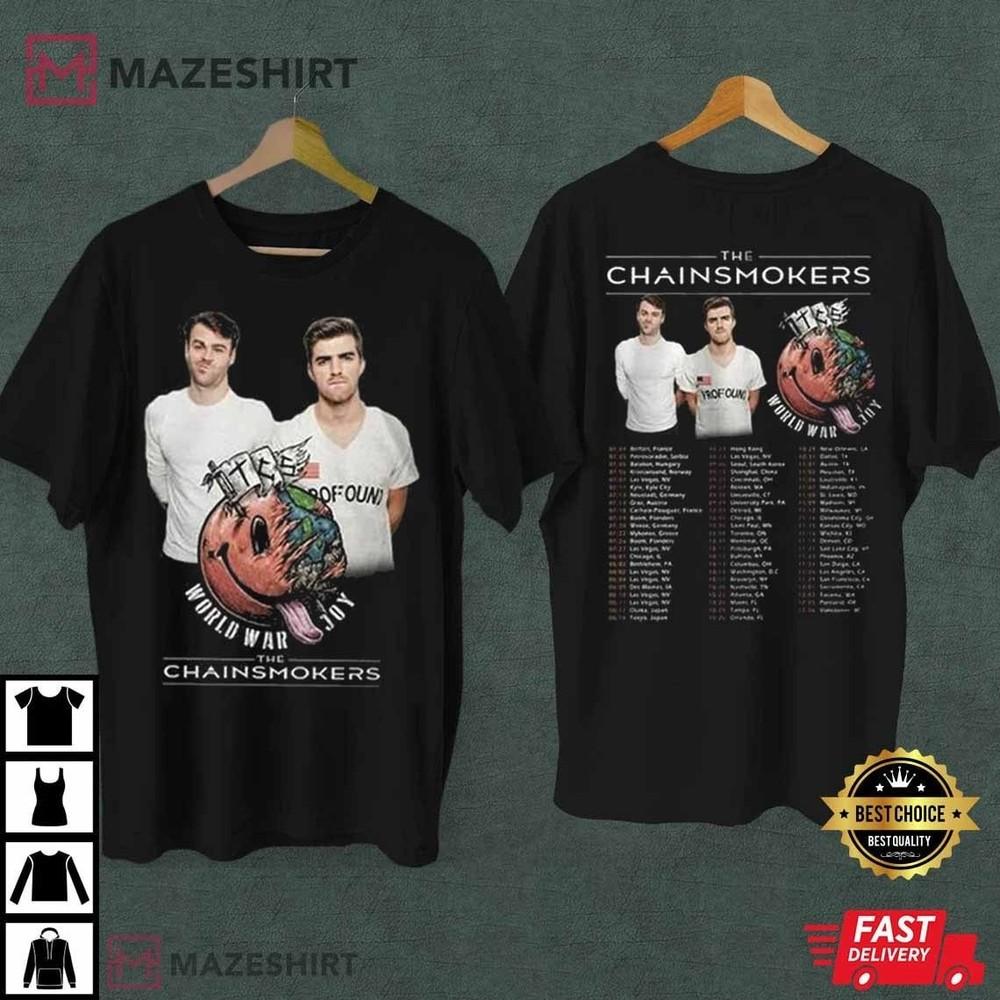 The Chainsmokers Tour Setlist 2023 T-Shirt twoside Unisex T-Shirt
