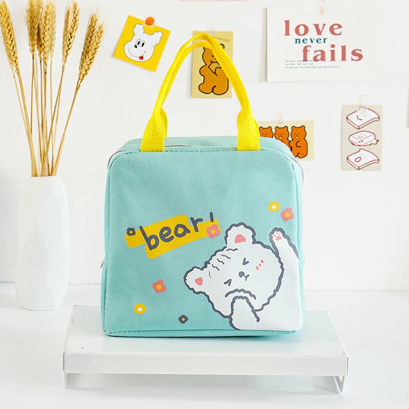 The New Pet Insulated Bag Lunch Box Bag Portable Lunch Bag Hand In Hand To Carry Cartoon Bento Bag Cross-border Exclusive