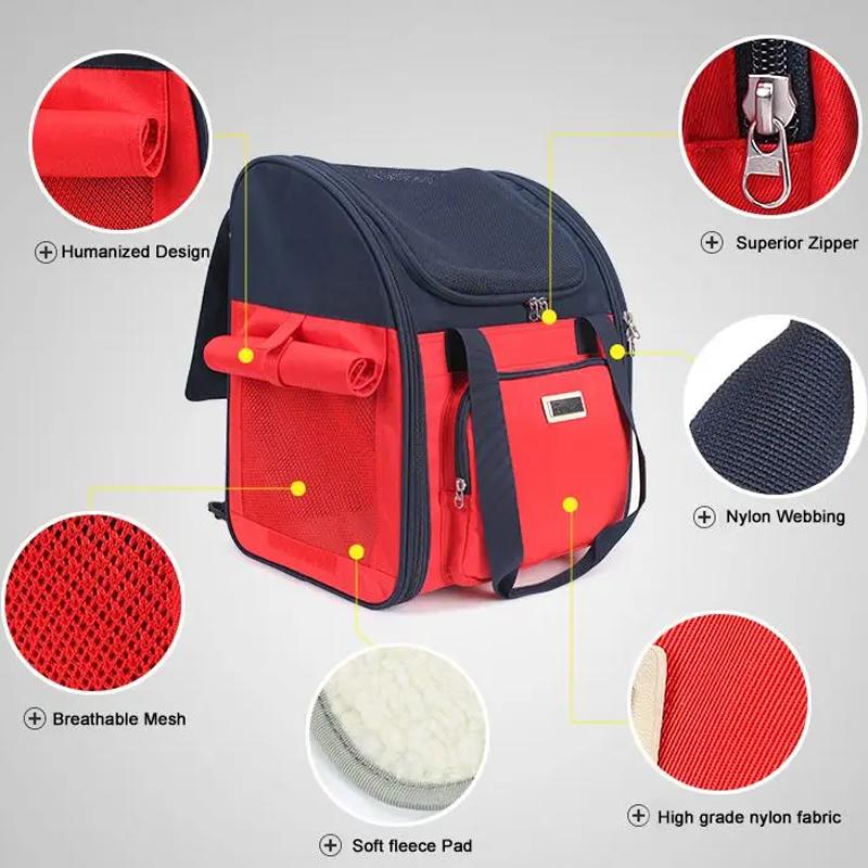 Truelove Pet Multi-Function Backpack Fashion Cat and Dog Travel Luxury Shoulder Portable Foldable Bichon Frise Teddy TLX1971