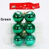 6pcs/Lot 6cm/2.4Inch Christmas Tree Decoration Color Hollow Balls Ornaments Hang Bauble Ball For Home Bar Party Decoration