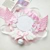 5.8cm Cute Creative Design Badge Pin Holder Kawaii Wings Lace Bow Kpop Badge Clip Displaying Protector Photocard Badge Holder