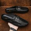 Male Slipper Mules Men's Shoe Outdoor Half Summer High Quality Slides Fashion Fun Cheap Shoes Liquidation Designer Luxury 2024