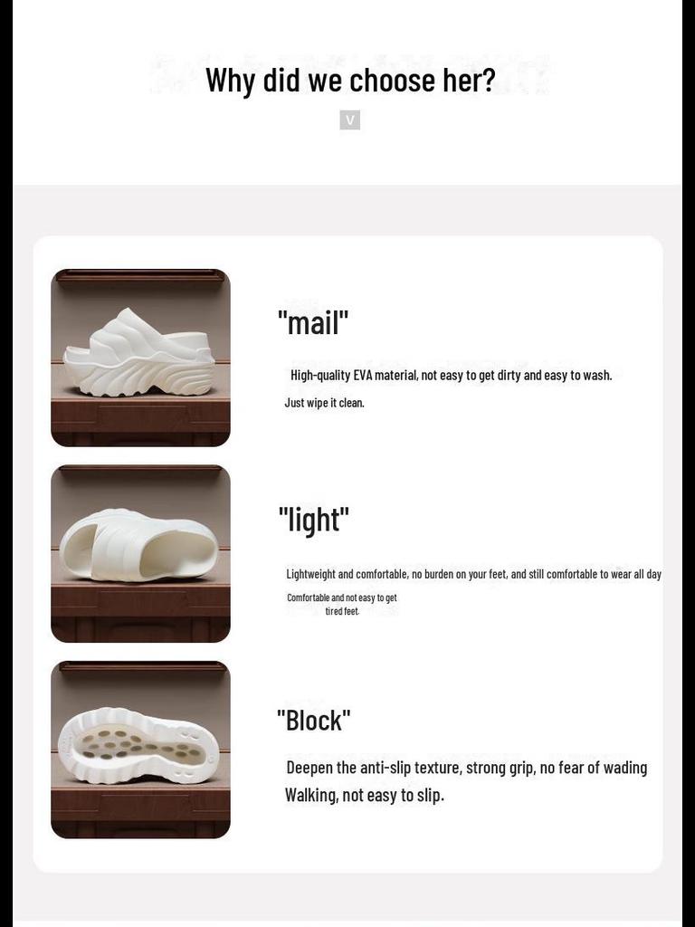 Women's Summer Platform Wedge Sandals - Thick-Soled, High Heels for Outdoor Height Boost and Slimming Comfort.