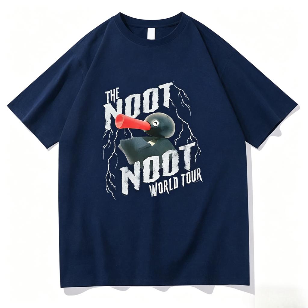 Pingu Noot Noot World Tour Casual Unisexs Clothing Womens Clothing TShirt Cotton Y2k Fashion Popular Vintage 2026 Summer T Shirt