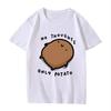 2026 Cute Potato Graphic No Thoughts Only Potato Cartoon Print T Shirt Top Short Sleeve Summer Ca