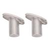 2pcs Deck Flush Base Flag Pole Socket 316 Stainless Steel 30 Degree Slanted Flush Mount Fishing Rod Holder for Boats
