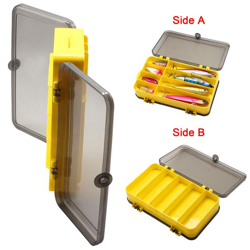 Double-Sided Folio Box Double-Layer Fish Hook Accessories Storage Box Portable Outdoor Fishing Bait Box