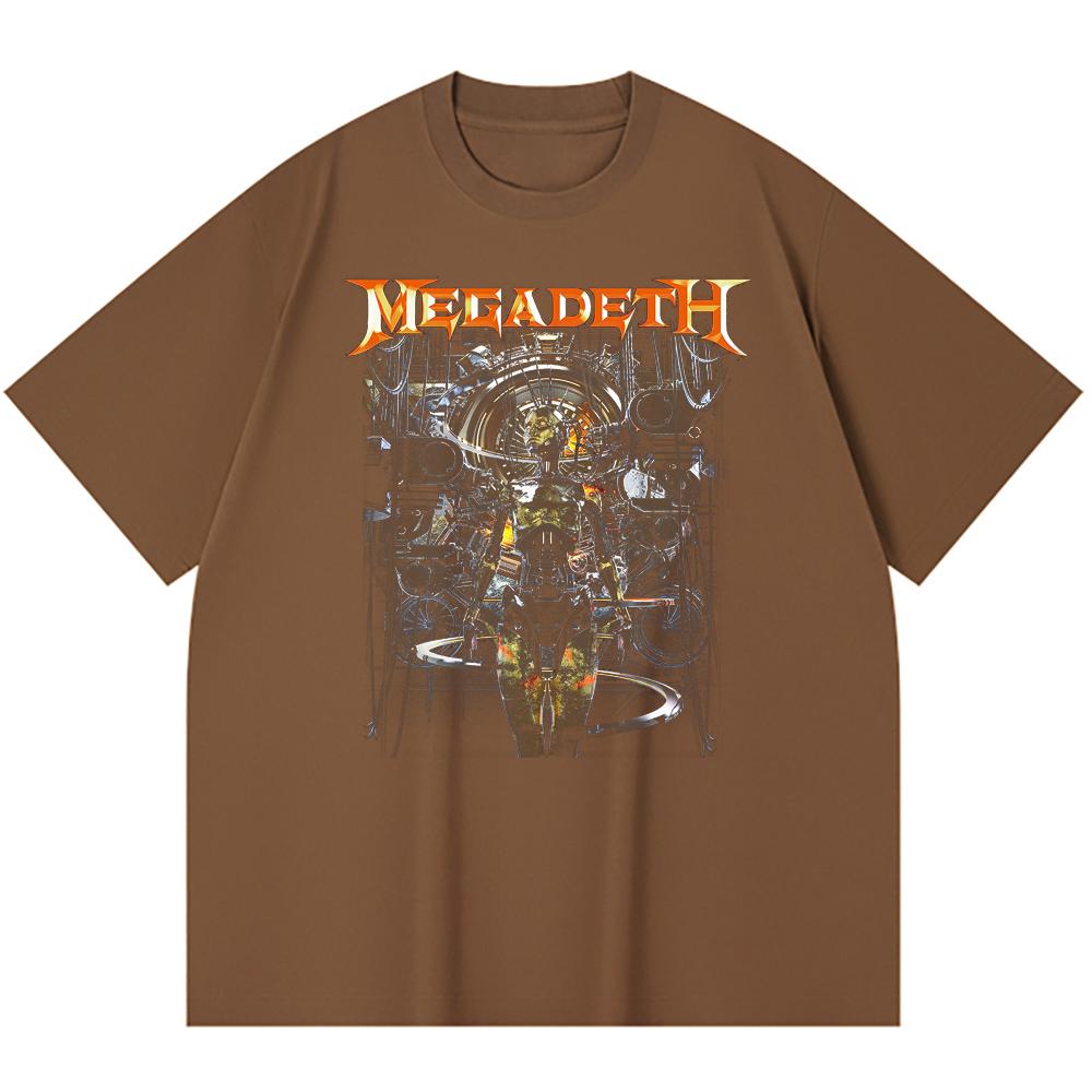 Хлопковая футболка плотностью 230 г/м² 100% Хлопок Heavy Metal Футболка с принтом рок-группы Популярная музыка Унисекс Тяжелая хлопковая футболка