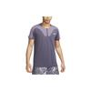 Теннисная футболка с коротким рукавом и круглым вырезом Court Dri-FIT ADV Slam Color Block Мужские топы Серый DV0692-015