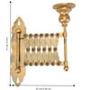 Extendable Metal Candlestick Holder Antique Bronze Finish Wall Mounted Candle Holder  Bedroom