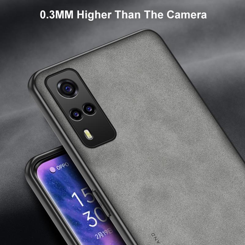 Роскошный чехол для телефона из искусственной кожи для Vivo Y31 Y51 Y53S Y52 Y52S, матовый силиконовый защитный чехол для Vivo Y21 Y21S Y33S Y72 5G