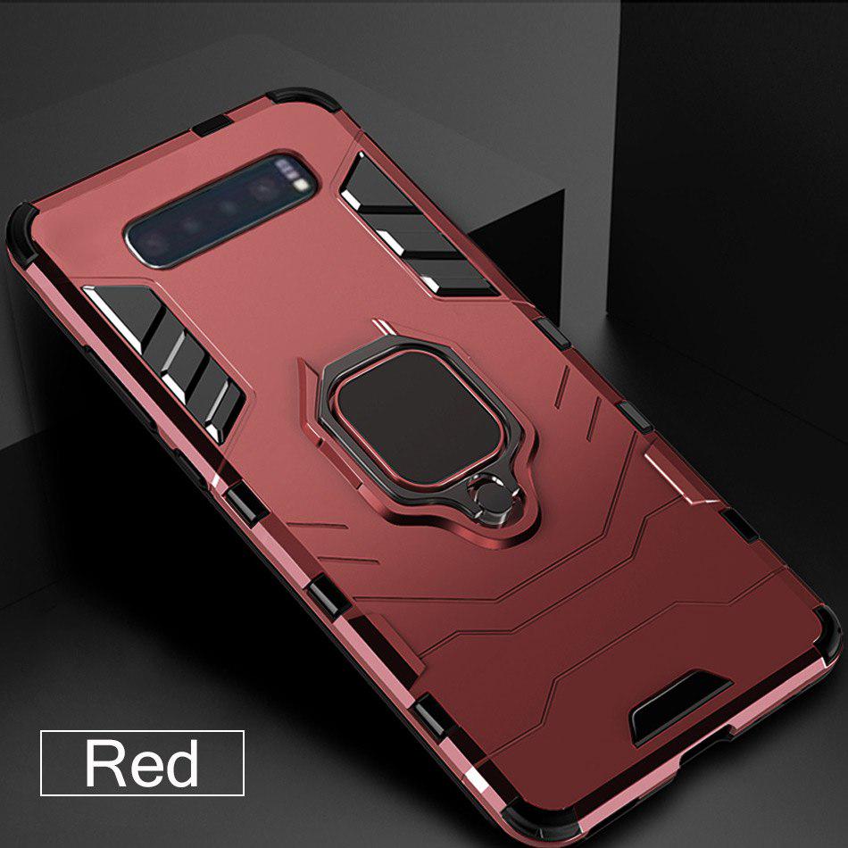 KEYSION Чехол для телефона для Samsung S10 S9 S8 Plus, чехол с магнитным кольцом, ПК + ТПУ, противоударная задняя крышка