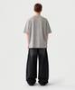 CUTZ Stone Washed Lettering Patch Short Sleeve Knit