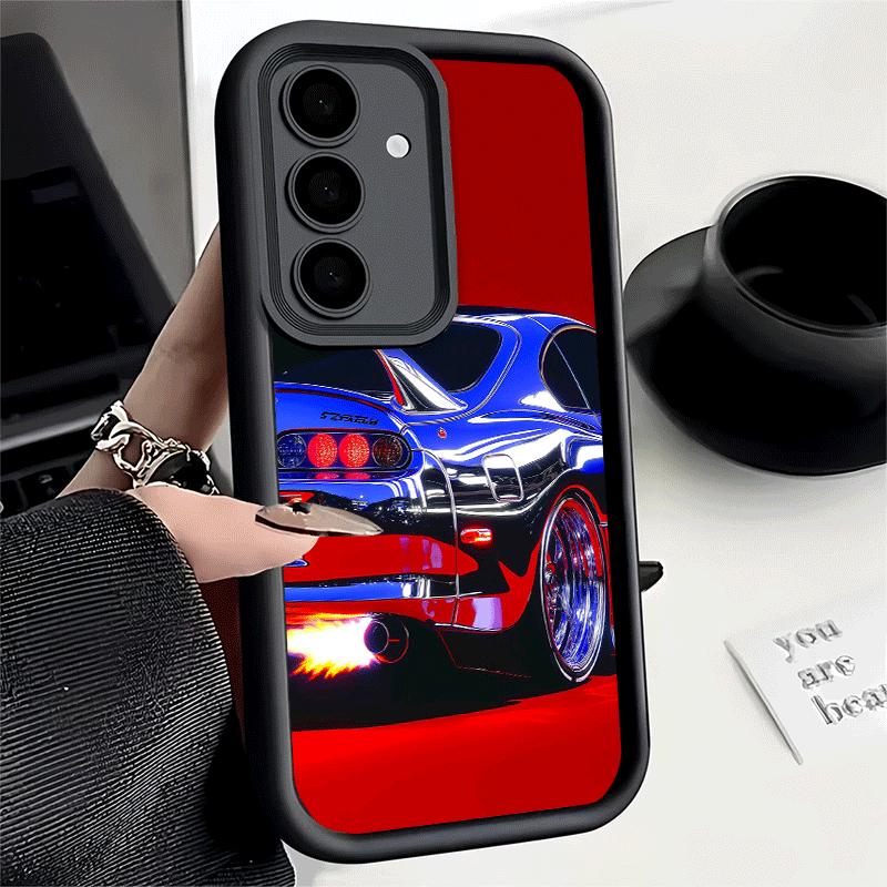 Phone Case for Samsung Galaxy A17 A16 A15 A14 A13 Electroplated Style Sports Car A56 A36 A26 A55 A35 A25 A54 A34 A24 A53 A33 A23