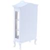 1:12 Dollhouse Miniature Furniture White Wood Display Cabinet Cupboard Showcase