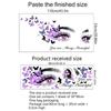 Vinyl Wall Stickers PVC Flying Butterfly DIY Wall Art Mural Eyelash Eyes  Living Room Decoration