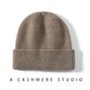 High Quality 100% Cashmere Knitted Hat for Women and Men Casual Beanie Hat Thicken Cap Winter Soft Warm Cashmere Caps Unisex