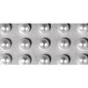 Plastic Half-pearls, Self-adhesive, 3 Mm, 120 Pcs, Silver