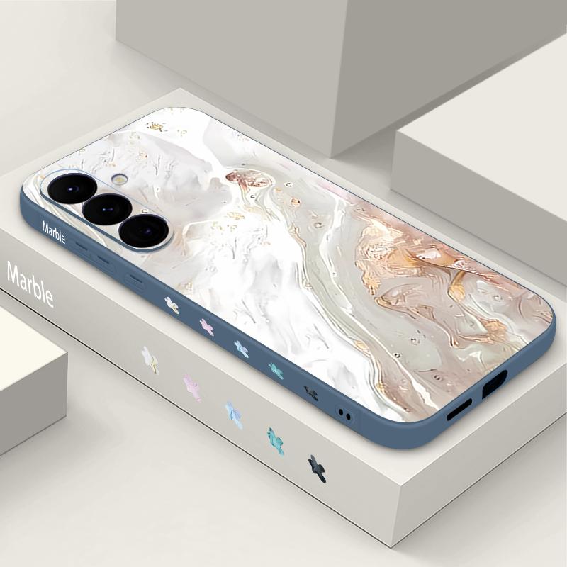 Акварельный мраморный чехол для Samsung Galaxy S26 S25 Ultra S24 S23 S22 Plus S21 FE A15 A16 A17 A35 A36 A54 A55 A56 5G Мягкая крышка