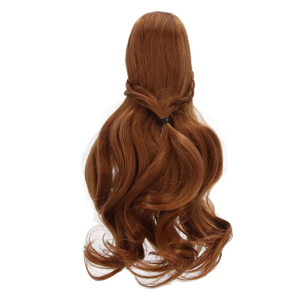 Doll Hair Wig Curly Style Neat Bangs DIY Cutting Soft Doll Supplies for 1 3 8 To 9in Head Circumference BJD Doll