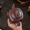Handmade Filter Kettle 400ml Retro Chinese Yixing Purple Clay Teapot Raw Ore Tea Pot Household Tea Set Portable Travel Drinkware