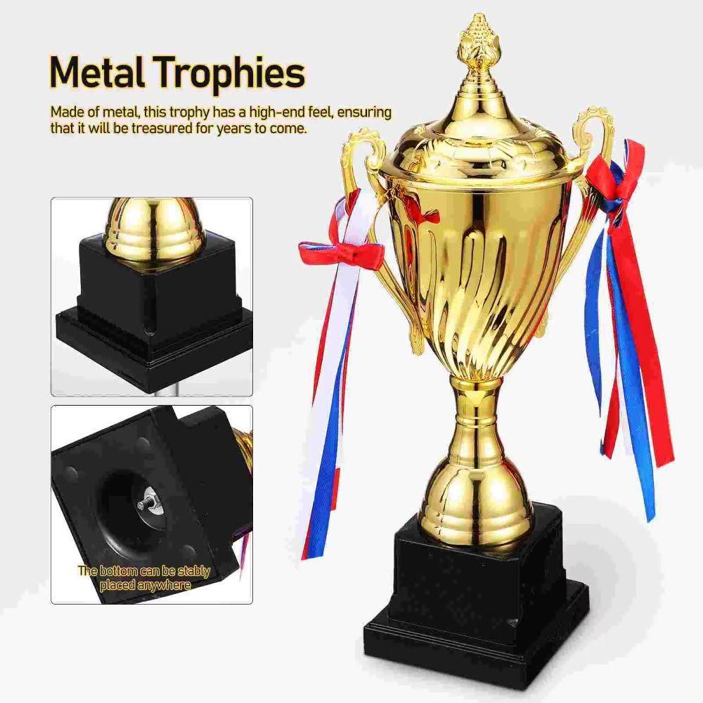 Metal Material Gold Trophy Cup Large Size Winner Trophies First Place Trophies  Celebration Events
