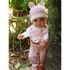 Doll Clothes for 36-43cm / 17Inch New Born Baby Dolls, Soft Outfit with Hat (Not A Doll)