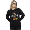Disney Womens/Ladies Mickey Mouse Christmas Jumper Stroke Sweatshirt