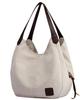 Durable Canvas Lightweight Canvas Tote Casual 1402 [Cocos Pygmy] Material, Bag, Bag, Canvas, Plain, Women's (Natural)