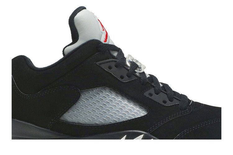 Мужские кроссовки Nike Air Jordan 5 Retro Low Golf Черный Металлик Черный/Металлический Серебристый-Огненно-Красный