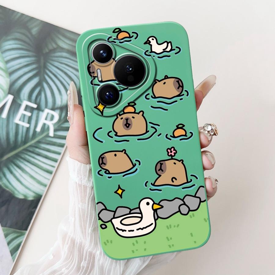 For Huawei Pura 70 Case Pura 70 Pro Back Cover Flower Slim Soft Silicone Funda Huawei Pura 70 Pro+ Shockproof Capa